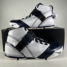 Nike Zoom LeBron 5 White Midnight Navy for Sale | Authenticity