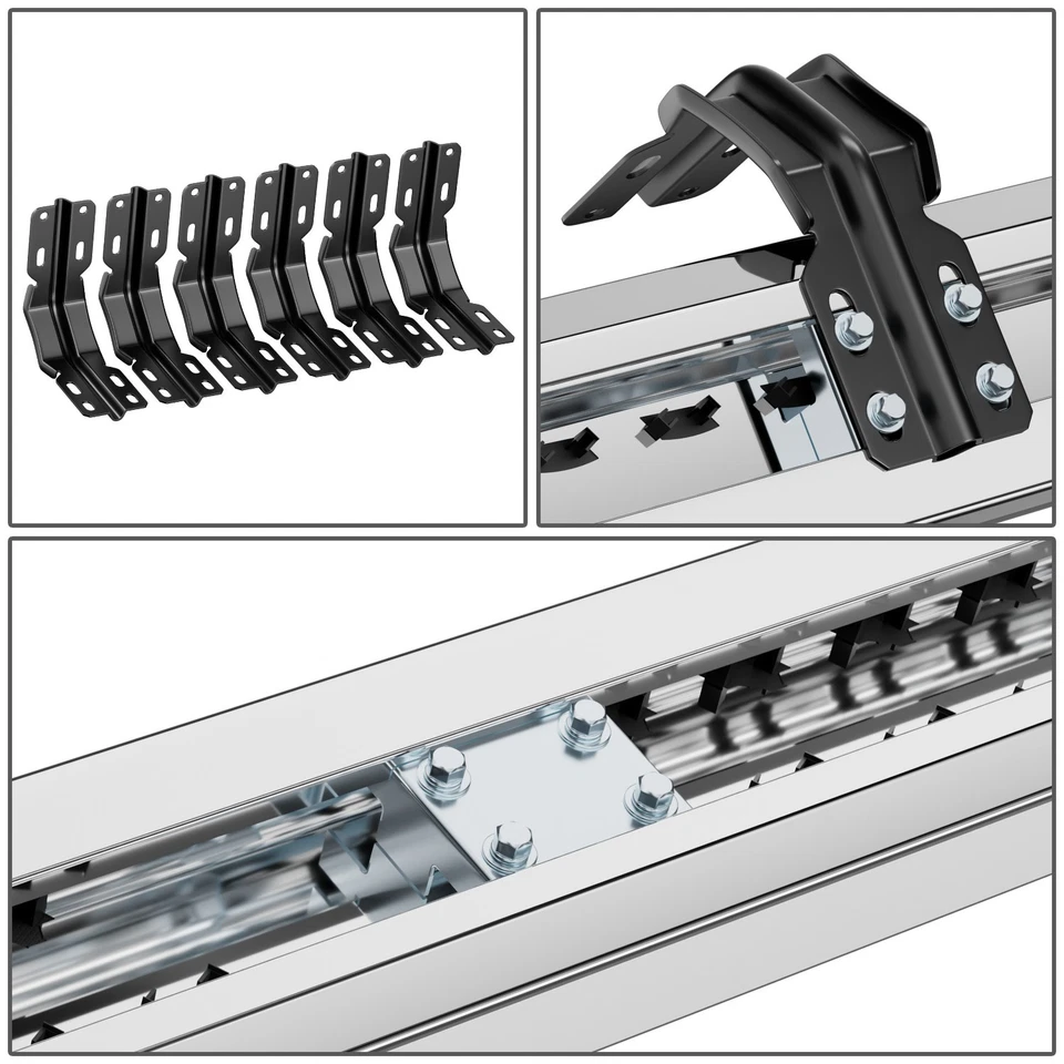 PARA FORD SUPER DUTY 99-16 CABINA EXTENDIDA CROMADA 6" ESTRIBO BARRA NERF lateral Foto 4 de 4