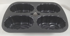 Nordic Ware Mini Bundt 4 Loaf Pan Mold Heavy ...