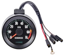 Jegs Factory Style Tachometer 0-7000 Rpm 6000 Rpm Redline For 1967