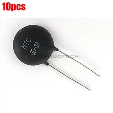 10Pcs Ntc 8D-20 8Ohms 6Amp 20Mm Disk Power Thermistors Inrush Curren Limiter ic