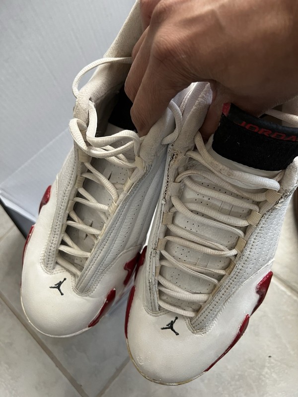 Air Jordan 14 White and Red Size 12 Used w/o original Box