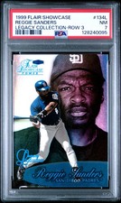 1999 Flair Showcase #134L Reggie Sanders Legacy Row 3 (Power) PSA 7