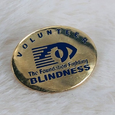 The Foundation Fighting Blindness Volunteer Gold Tone Lapel Pin
