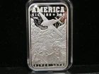 Tormint America Kicking Ass Proof and Antiqued 1 Oz Silver Bars Lot of two
