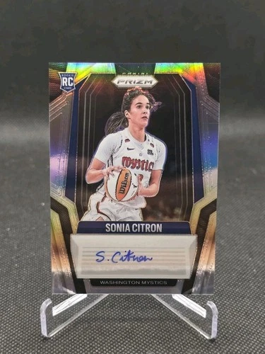New Listing2025 Panini Prizm WNBA Sonia Citron RC Silver Prizm Auto #SG-SC Mystics Rookie