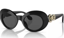 VERSACE KIDS BLACK OVAL SUNGLASSES