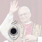 Saint Padre Pio Medal w/ 2nd Class Relic Vestment - Blessed by Pope Leo XIV