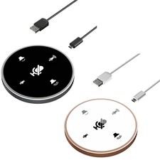 Microphone with Speaker, Omnidirectional Mic with 360 ° Voice Pickup for Skype