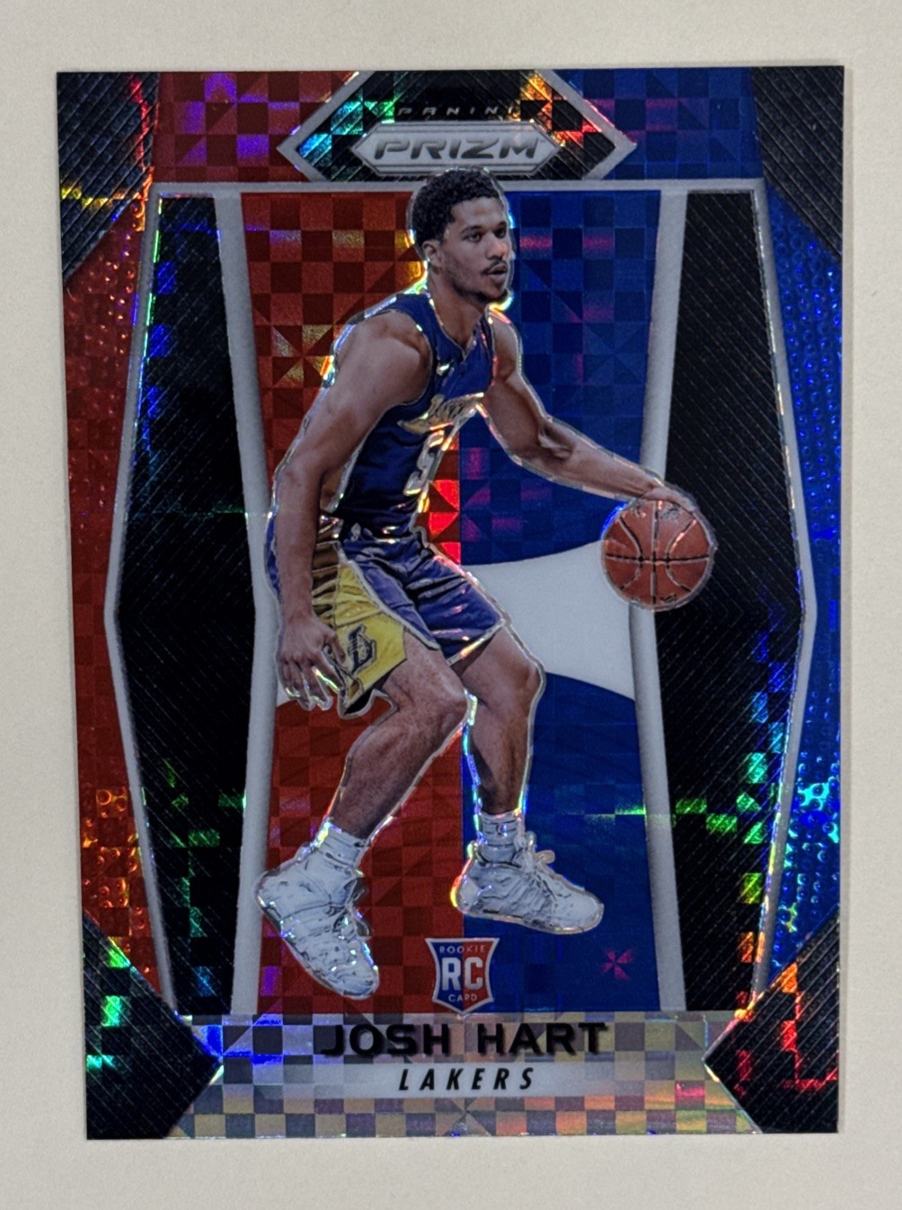 2017-18 Prizm Josh Hart Red White Blue RC Refractor Rookie Knicks STAR HOT!