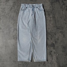 VTG orange tab youth Levi's light wash jeans size 8