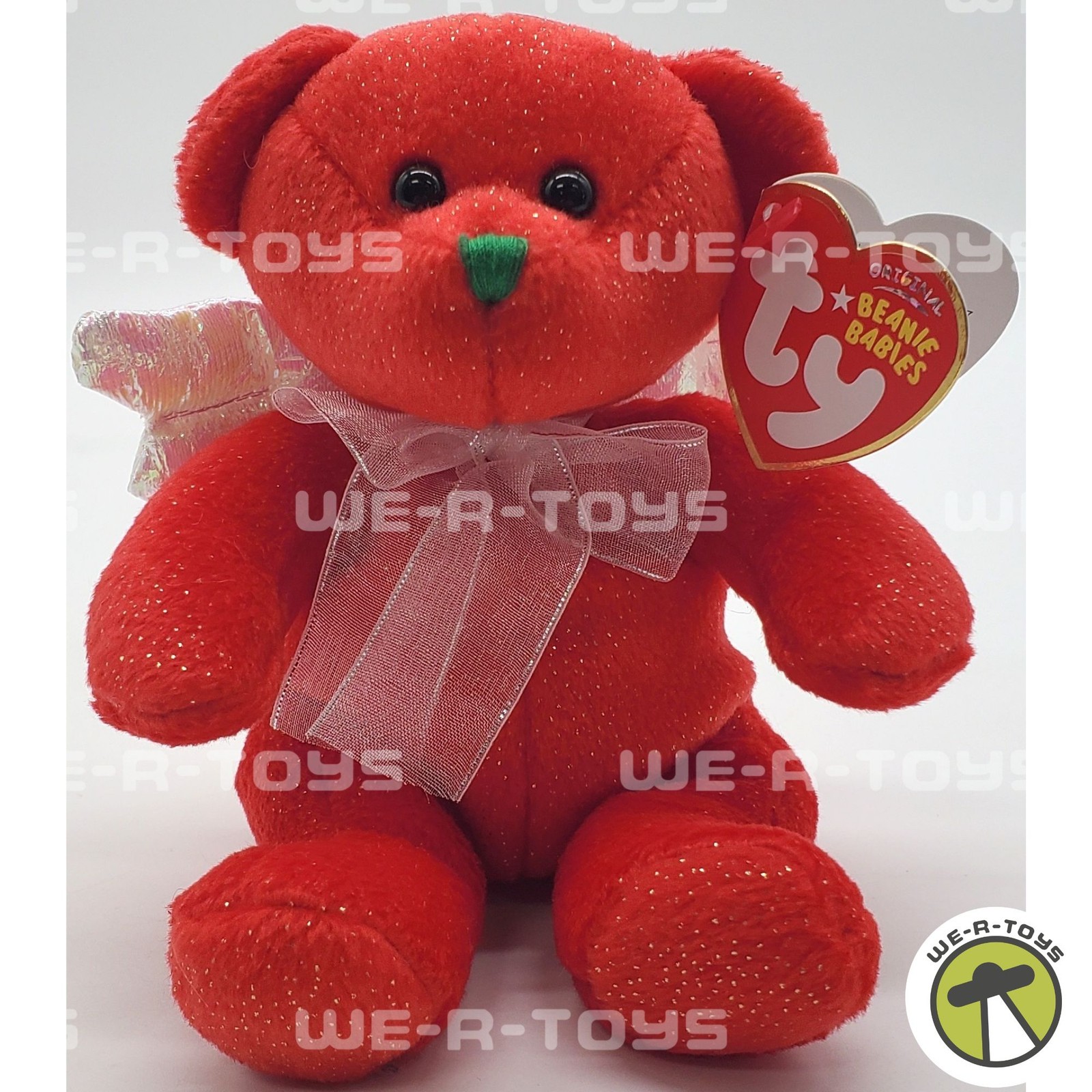 Ty Beanie Babies Hark the Angel Bear Red Plush 2007