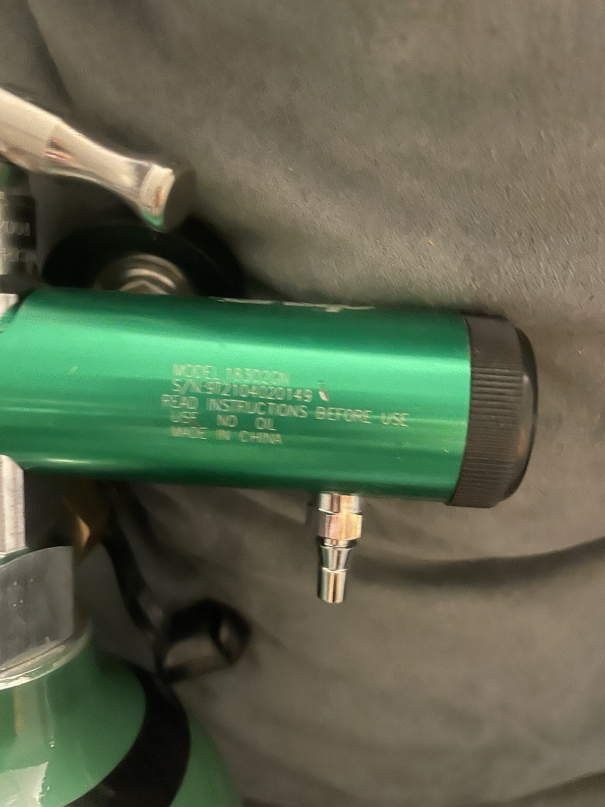 Invacare oxygen tank