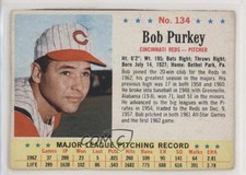 1963 Post Bob Purkey #134 z6d