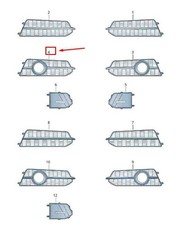 AUDI A6 Avant C7 Front Right Air Guide Grille 4G0807648H9B9 NEW