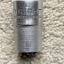 Vintage Wright Tools MS-51 3/8 Drive 7/16 12 ...