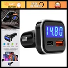 30W USB C Car Charger Adapter, Fast Charge PD & QC, Voltage Display, Compatible