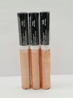  Wet n Wild MegaSlicks Lip Gloss, Sun Glaze 556B, 0.19 oz. (3 PACK)