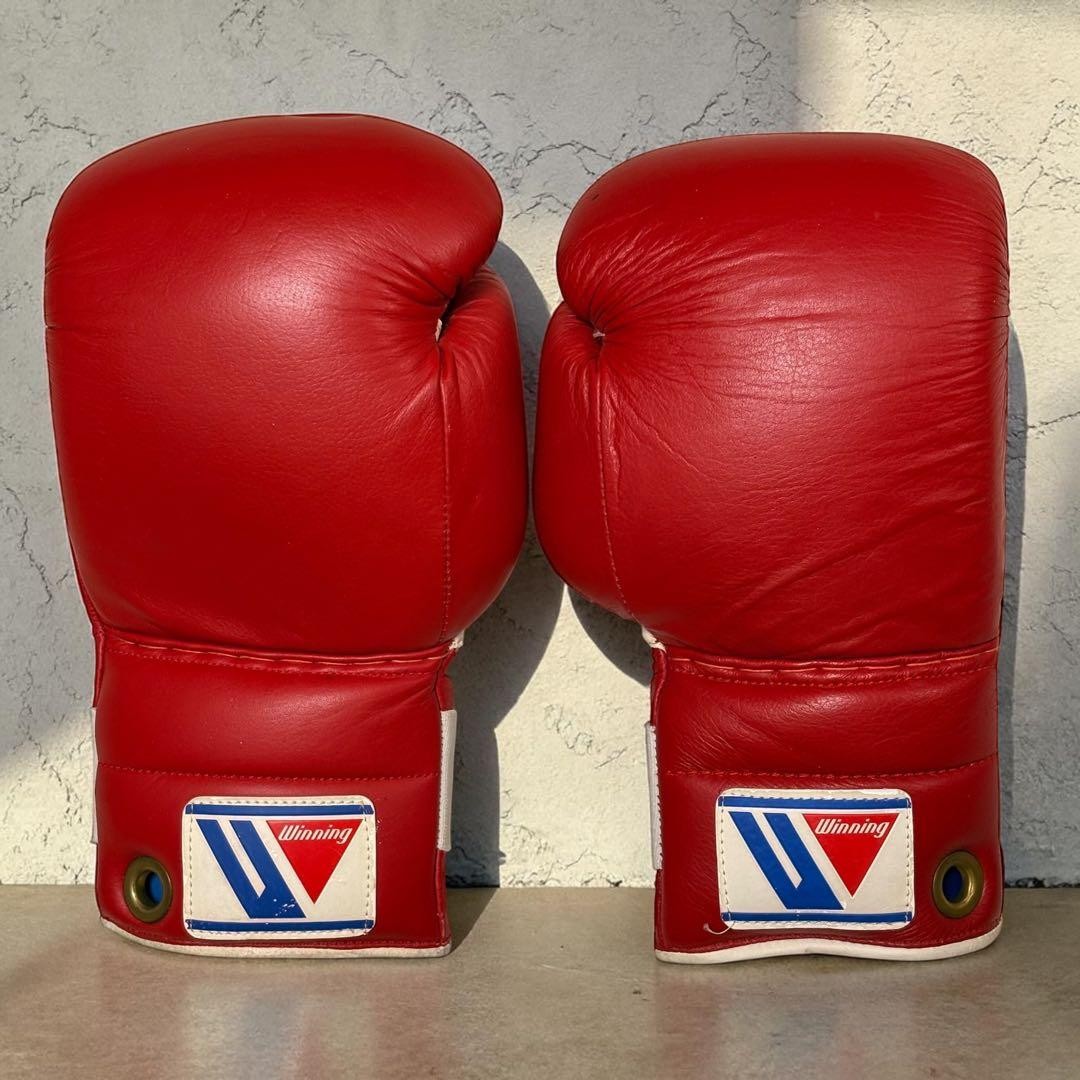 Winning Boxing Gloves Red Rubber band 12oz NA-400 Discontinued