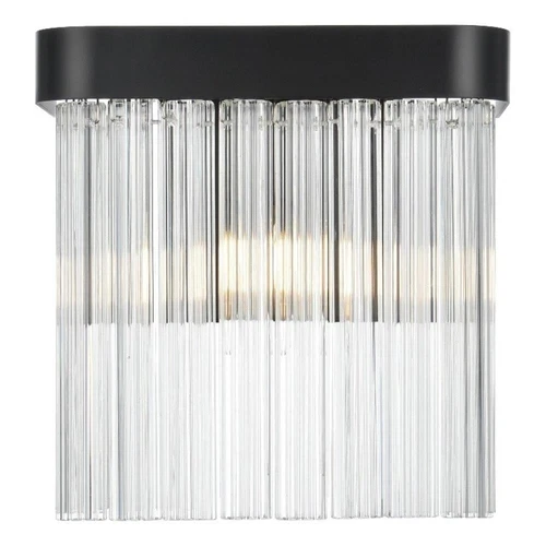 Elegant Lighting Harlow 9" Wall Sconce in Black - Picture 1 of 7