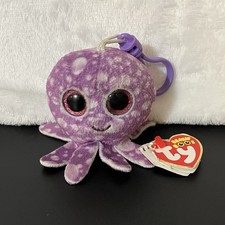 Ty Beanie Boos LEGS the Purple Octopus 3" Plush Backpack Clip Stuffed Animal Toy