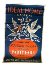 Vintage Ideal Home Magazine Poster 74 x 53 cm Party Fare 
