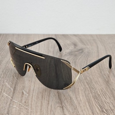 Vintage Christian Dior 2434 Shield Mask Sunglasses - c. 1980s - Germany - USED