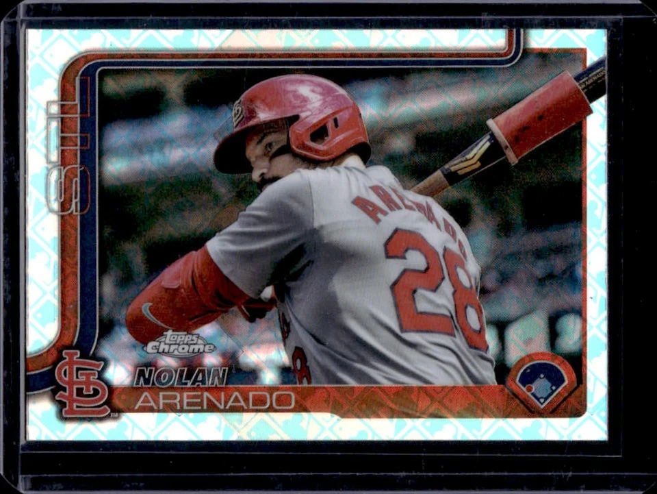 2025 Topps Chrome 徽标Fractor Nolan Arenado 图像变体 #14 红雀