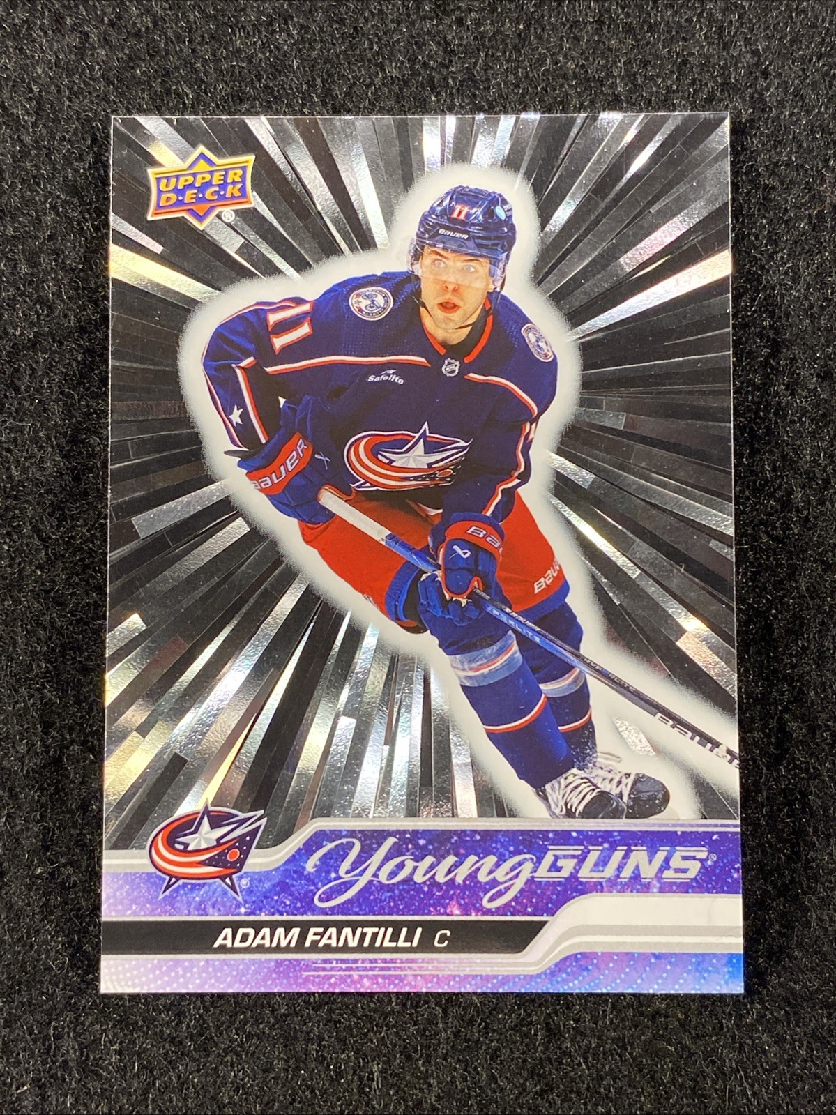 2023 UPPER DECK #711 ADAM FANTILLI OUTBURST SILVER YOUNG GUNS RC ROOKIE