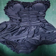 Gothic Style Black One Piece Swimsuit