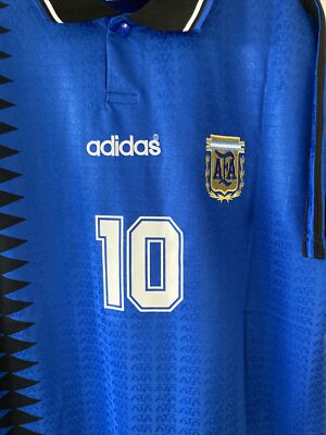 Argentina 1994 World Cup USA Away Shirt Maradona 10 Iconic Jersey