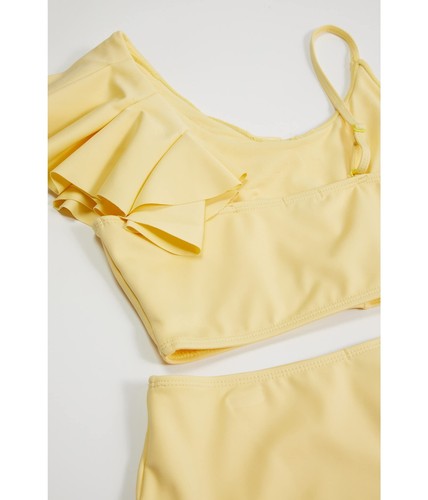 HABITUAL girl Girl's Palm Springs Two-Piece Ruffle Set (Big Kids) Light Yellow - Picture 2 of 2