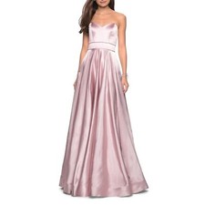 LA Femme Strapless Satin Ballgown NWT IN STORES RET. 408