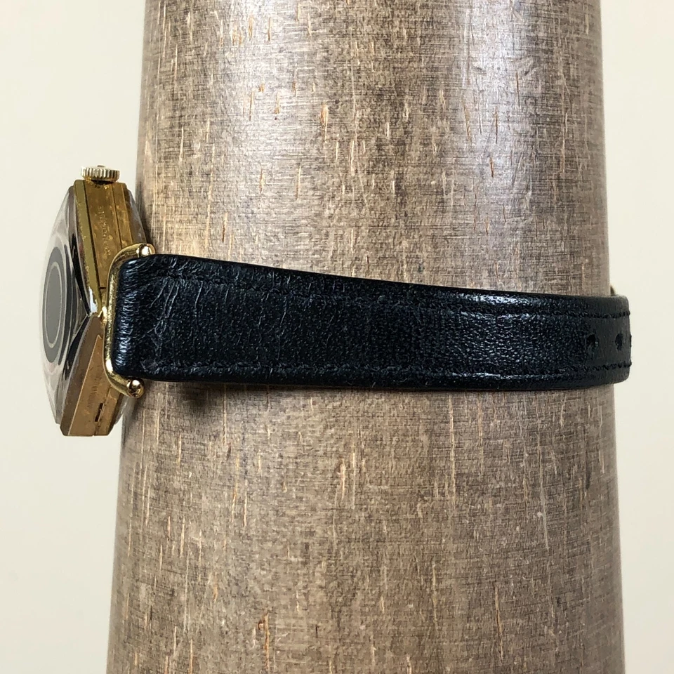 Reloj de cuerda mecánico de cuero esfera esqueleto juvenil suizo para mujer 17 joyas 6 3/4" Foto 3 de 4