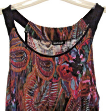 Cable &Gauge Sundress Womens Sz XL 100% Viscose Boho Sleeveless Beach Party Club