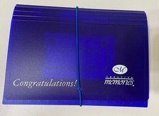 Creative Memories Photo Storage Blue File Accordion Organizer 7 1/2" X 5 1/2"