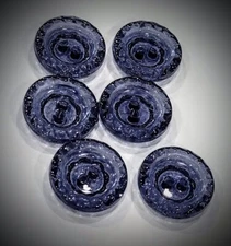 1/2" 2-Hole Navy (Crystal) Buttons