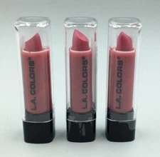 L.A Colors Lipstick, CLIPC85 - Pink Frost, 0.11 OZ, Lot of 3, Free Shipping