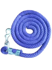 Pony Nylon Lead Rope 70 inches with steel  Swivel Snap - purple