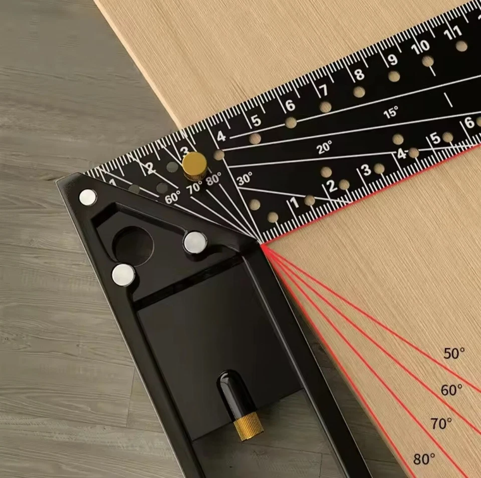 "IMBOT" Aluminium Alloy Multifunctional Positioning Angle Ruler : 30CM OR 40CM - Image 4 of 4