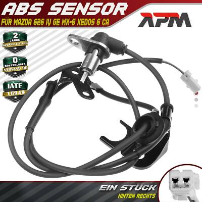 ABS Sensor Raddrehzahl Hinten Rechts für Mazda 626 IV GE MX-6 Xedos 6 CA 91-99