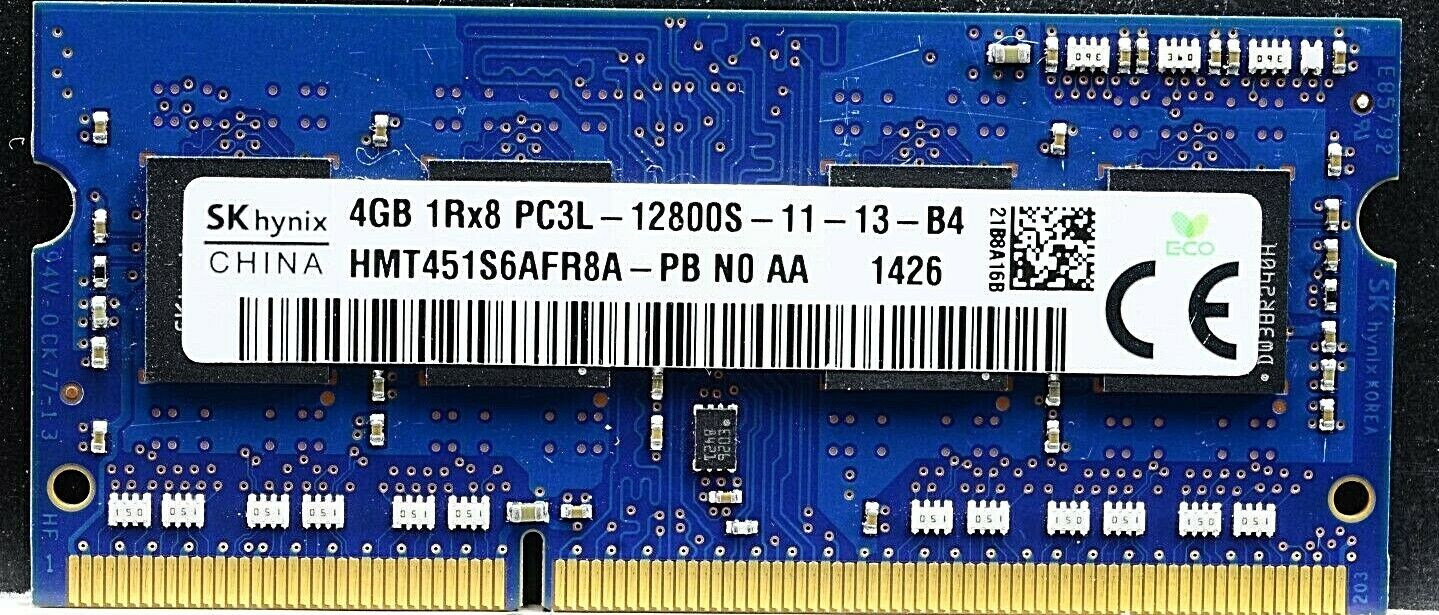 LOT (50) Hynix 4 GB PC3L-12800S DDR3 1600 MHz SO-DIMM Laptop Memory RAM