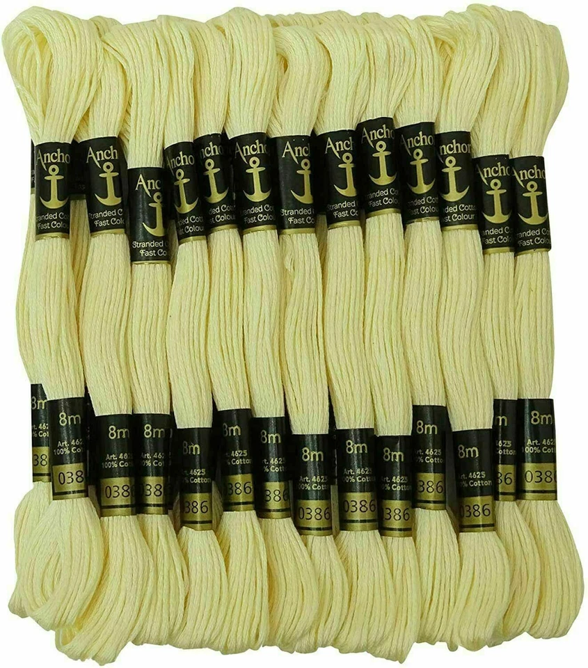 Cream  Anchor Cotton Threads Cross Stitch Thread Skeins /Embroidery Sewing 25PCS - Image 2 of 4