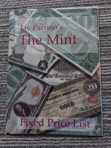 Jay Parrino’s The Mint LLC Fixed Price List
