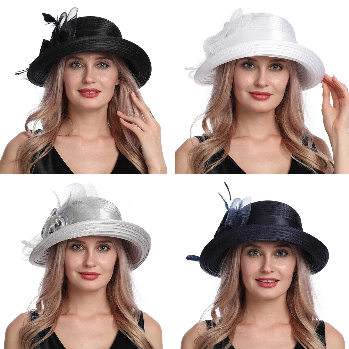Kentucky Derby Church Dress Bucket Hat Fascinators Bridal Tea Party Wedding Hat
Opens in a new windo