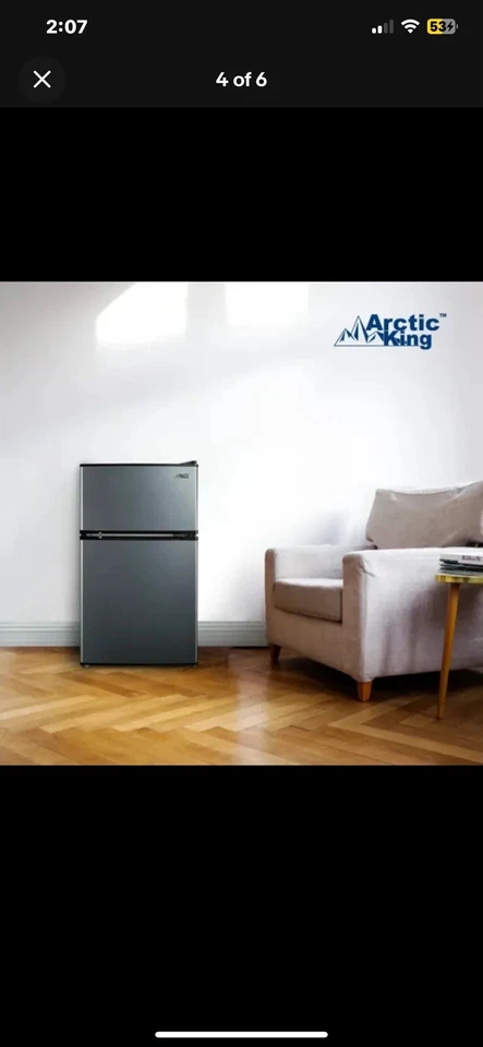 Used/ Lightly Used 3.2 Artic King Mini Fridge Very Good Condition - Image 2 of 2