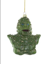 Creature From BLack Lagoon Glass Christmas Ornament New 2024 GL-339 Cody Foster