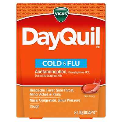 SM Dayquil Cold/Flu 8ct (3 Pack)