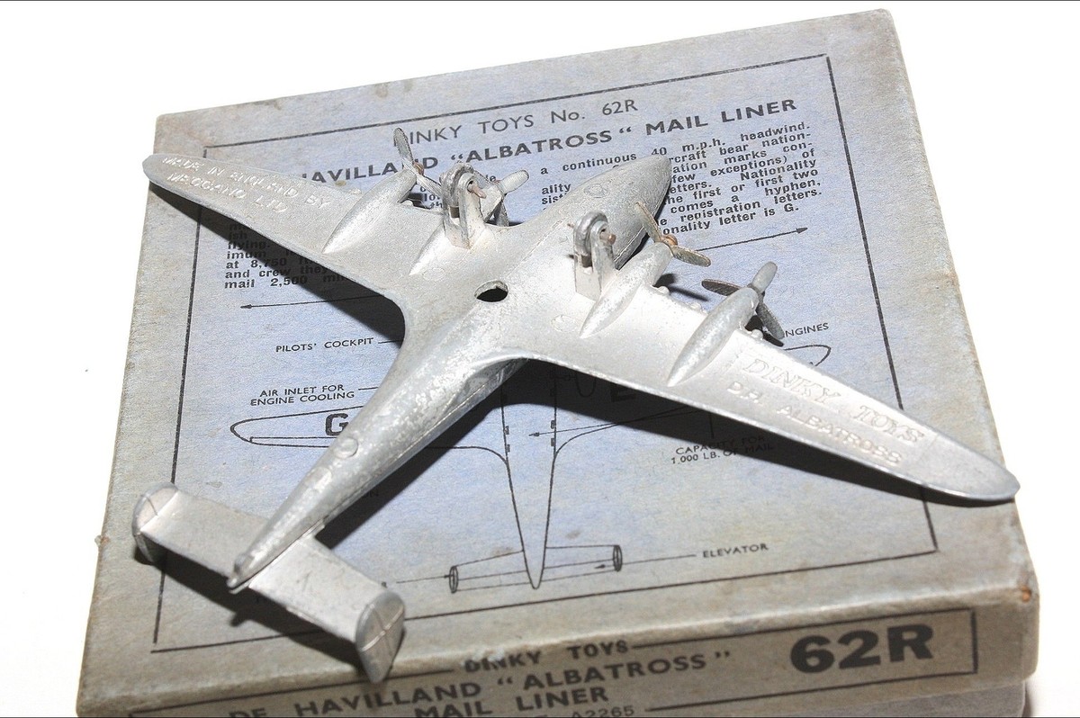 62r De HAVILLAND ALBATROSS MAIL LINER - Silver - No Box