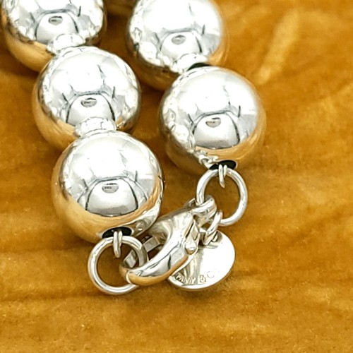 Tiffany & Co. 10"mm Sterling Silver Hardwear Ball Beaded 7.5" Inch Bracelet - Picture 5 of 5